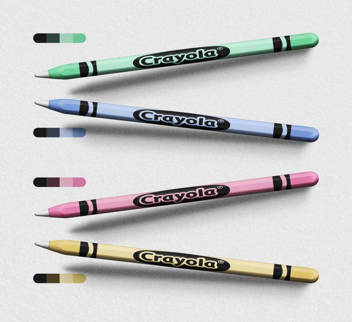 Crayon Apple Pencil Skin Wrap — Crayon Edition by Printiland